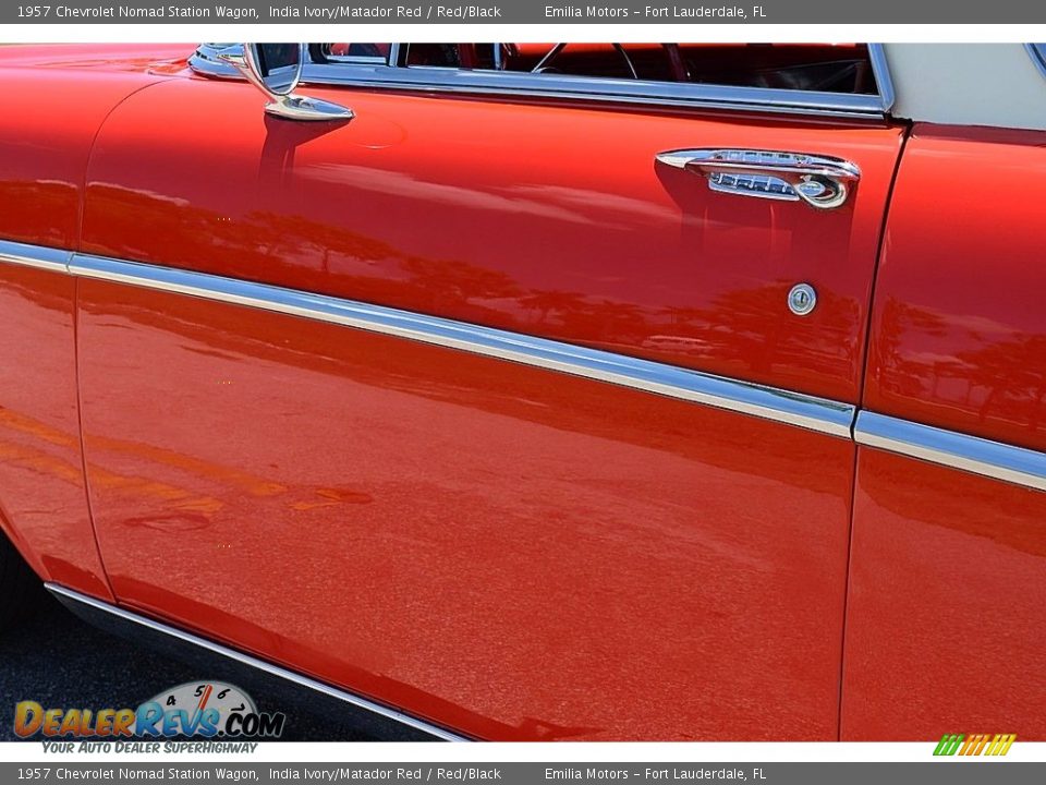 1957 Chevrolet Nomad Station Wagon India Ivory/Matador Red / Red/Black Photo #26