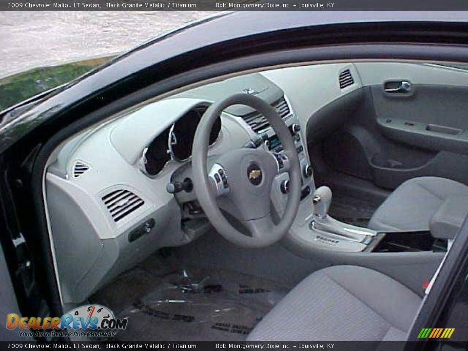2009 Chevrolet Malibu LT Sedan Black Granite Metallic / Titanium Photo #9