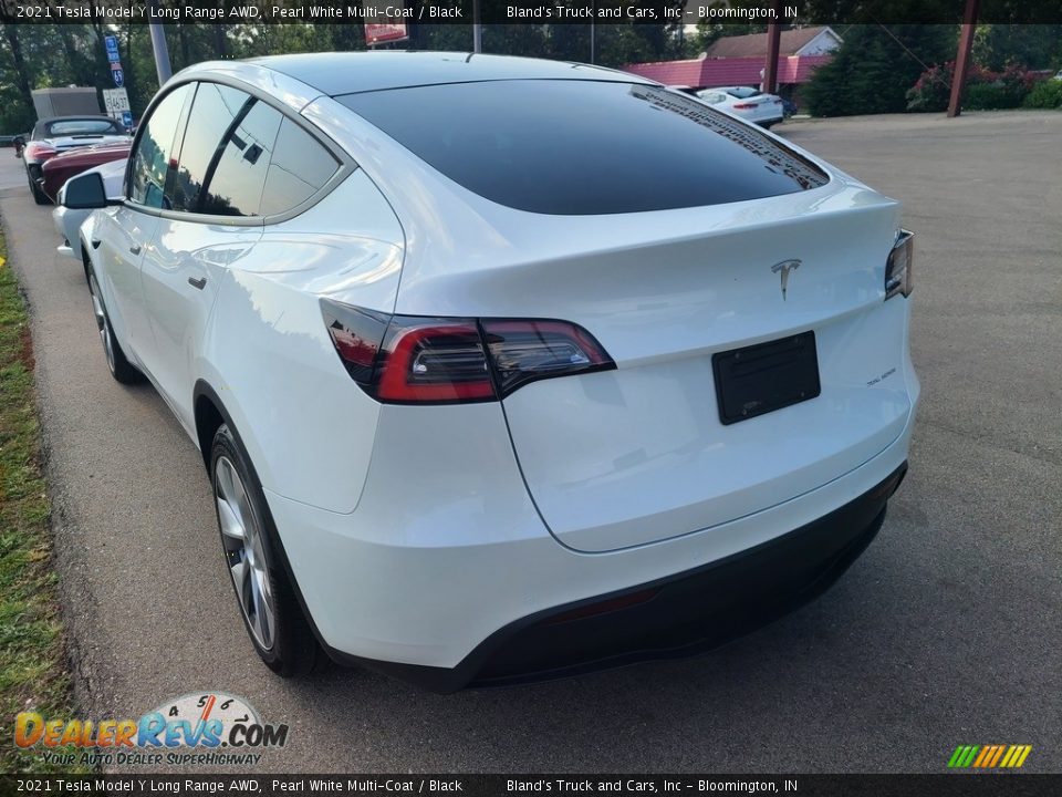 2021 Tesla Model Y Long Range AWD Pearl White Multi-Coat / Black Photo #9