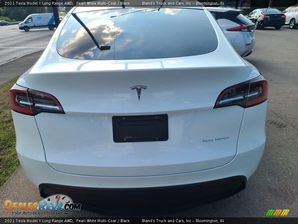 2021 Tesla Model Y Long Range AWD Pearl White Multi-Coat / Black Photo #10