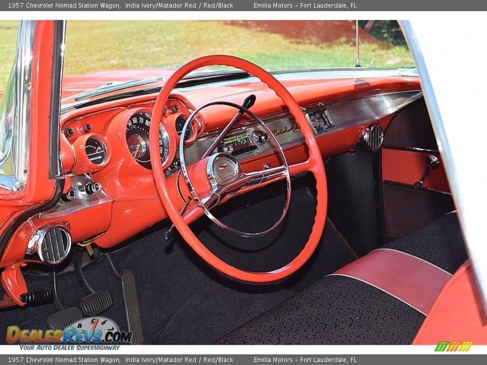 Red/Black Interior - 1957 Chevrolet Nomad Station Wagon Photo #31