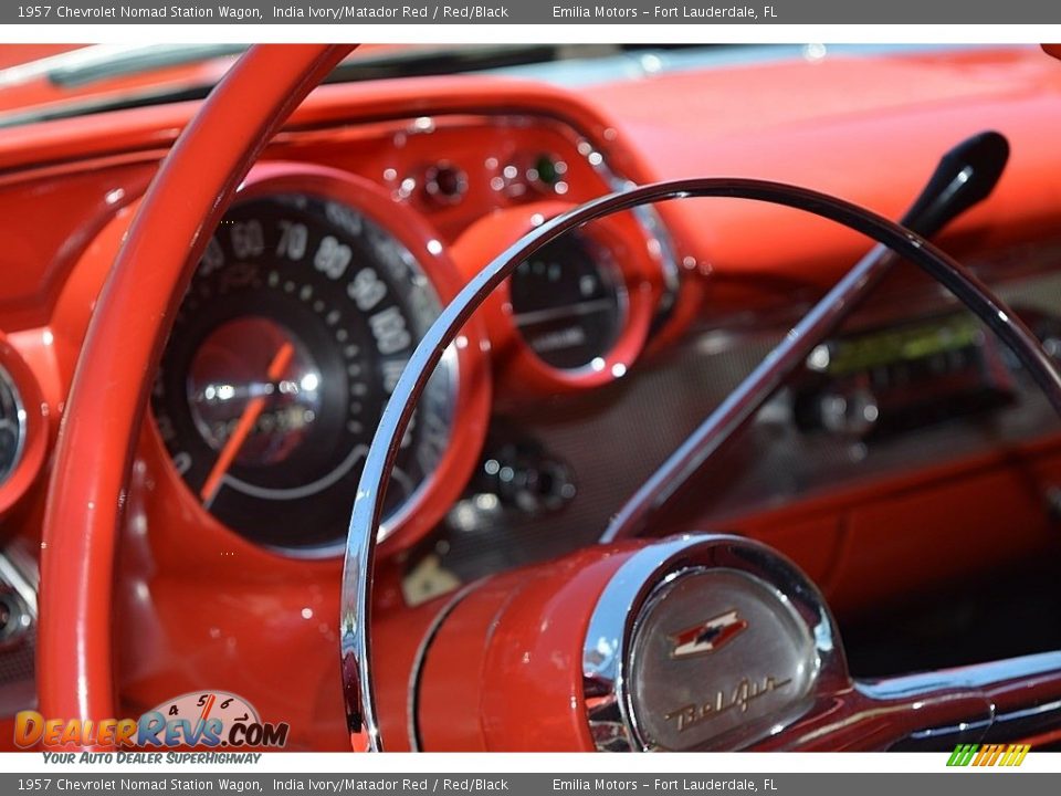1957 Chevrolet Nomad Station Wagon India Ivory/Matador Red / Red/Black Photo #32
