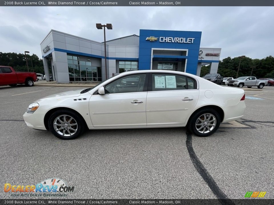 2008 Buick Lucerne CXL White Diamond Tricoat / Cocoa/Cashmere Photo #2