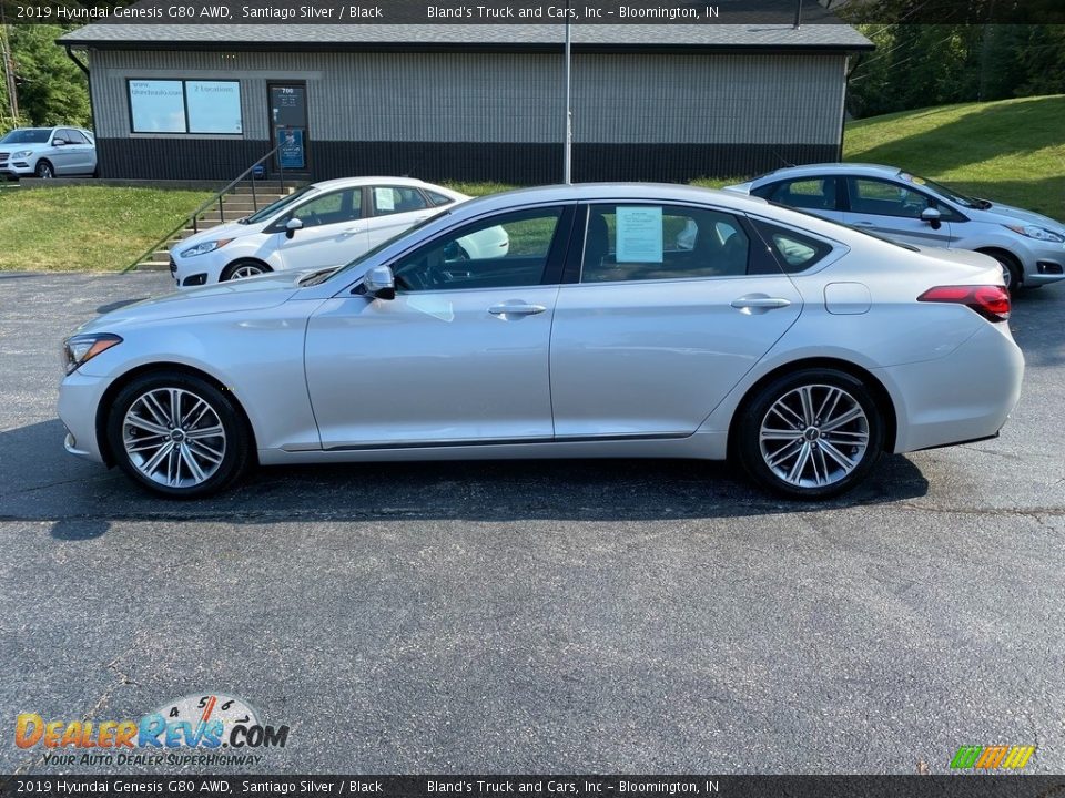 2019 Hyundai Genesis G80 AWD Santiago Silver / Black Photo #1