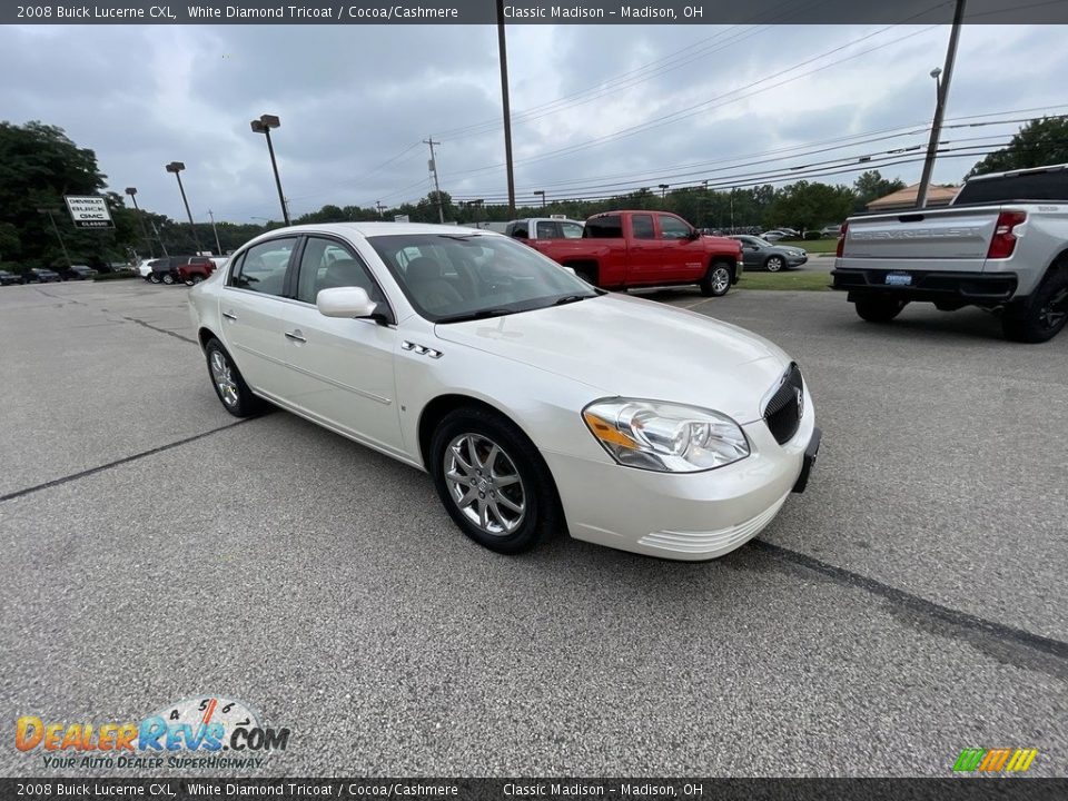 2008 Buick Lucerne CXL White Diamond Tricoat / Cocoa/Cashmere Photo #4