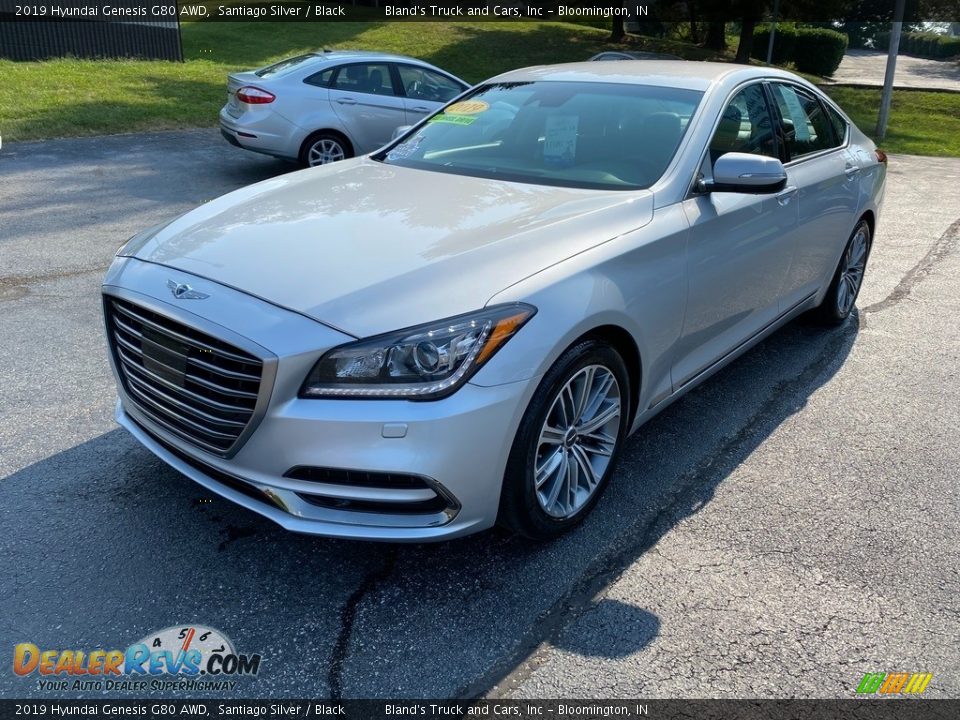 2019 Hyundai Genesis G80 AWD Santiago Silver / Black Photo #2