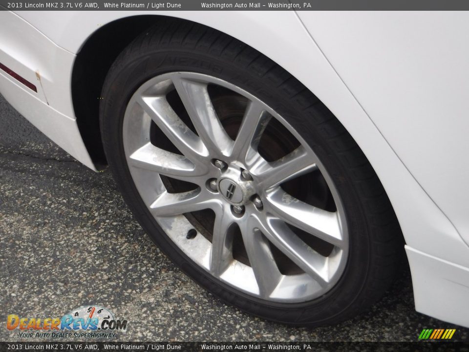 2013 Lincoln MKZ 3.7L V6 AWD White Platinum / Light Dune Photo #4