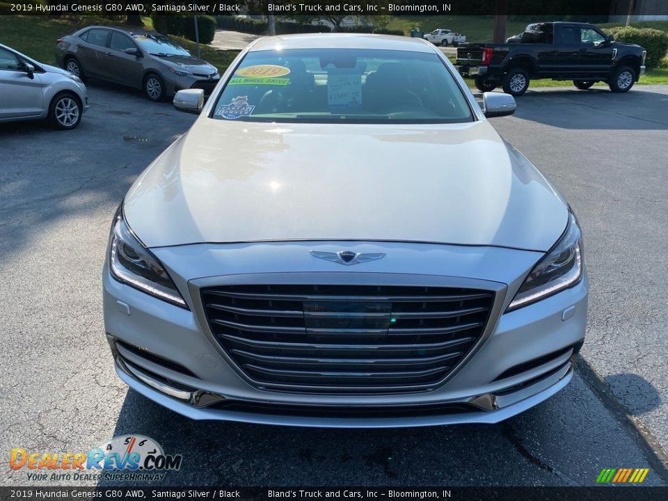 2019 Hyundai Genesis G80 AWD Santiago Silver / Black Photo #3