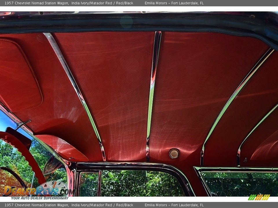 1957 Chevrolet Nomad Station Wagon India Ivory/Matador Red / Red/Black Photo #39