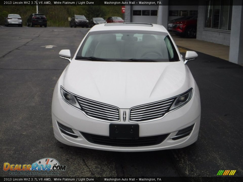 2013 Lincoln MKZ 3.7L V6 AWD White Platinum / Light Dune Photo #5