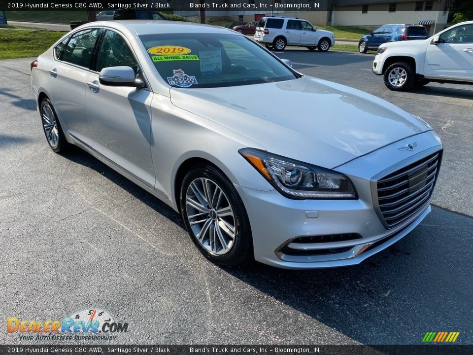 2019 Hyundai Genesis G80 AWD Santiago Silver / Black Photo #4