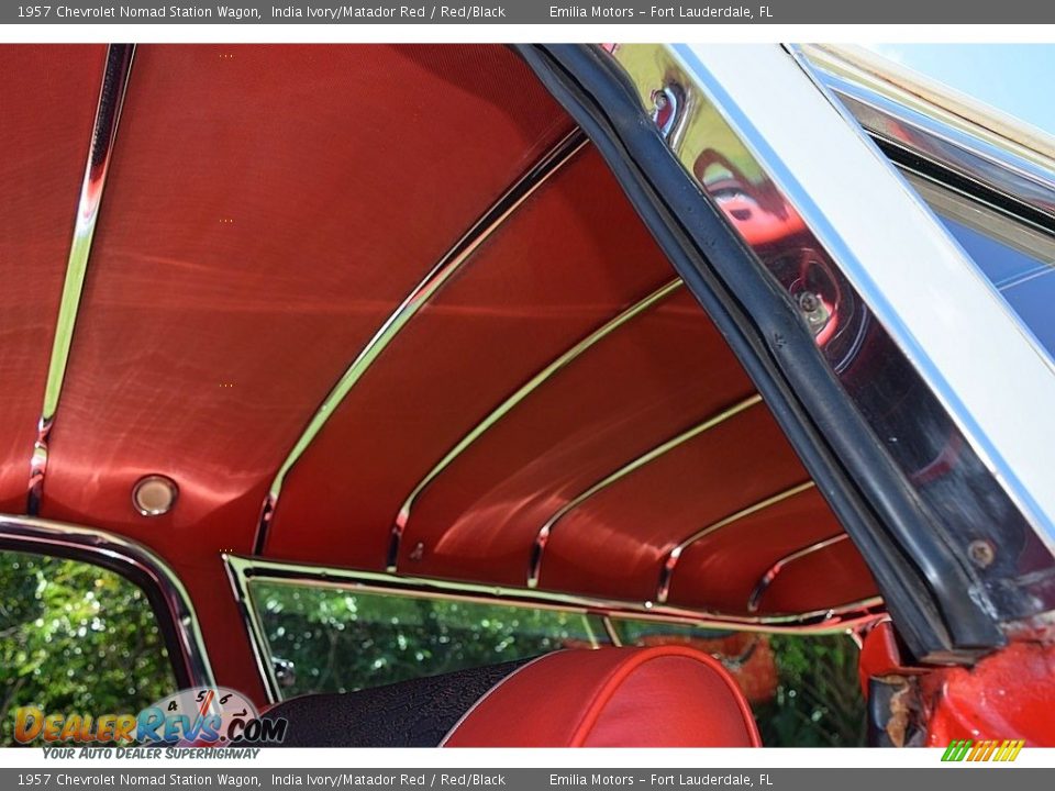 1957 Chevrolet Nomad Station Wagon India Ivory/Matador Red / Red/Black Photo #40