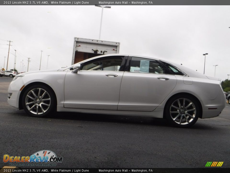 2013 Lincoln MKZ 3.7L V6 AWD White Platinum / Light Dune Photo #7