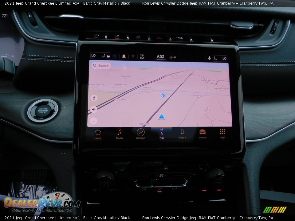 2021 Jeep Grand Cherokee L Limited 4x4 Baltic Gray Metallic / Black Photo #17