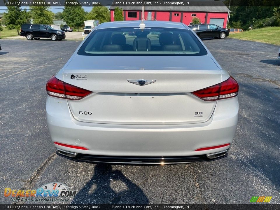 2019 Hyundai Genesis G80 AWD Santiago Silver / Black Photo #7