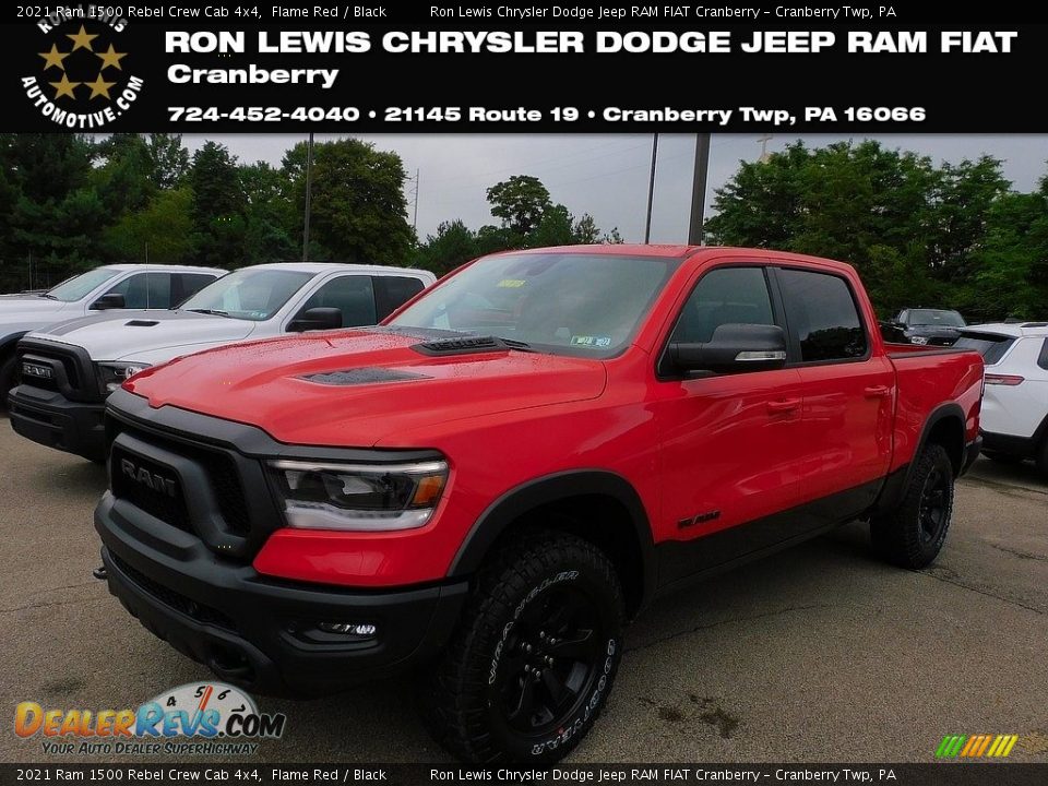 2021 Ram 1500 Rebel Crew Cab 4x4 Flame Red / Black Photo #1