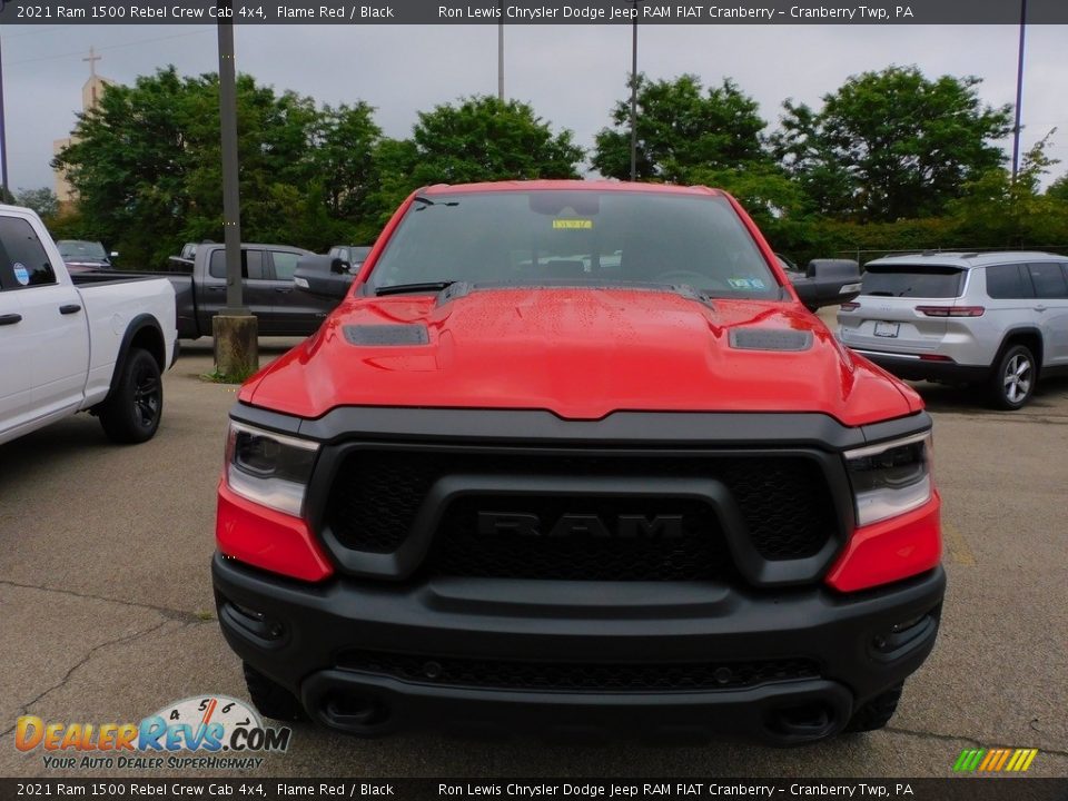 2021 Ram 1500 Rebel Crew Cab 4x4 Flame Red / Black Photo #2