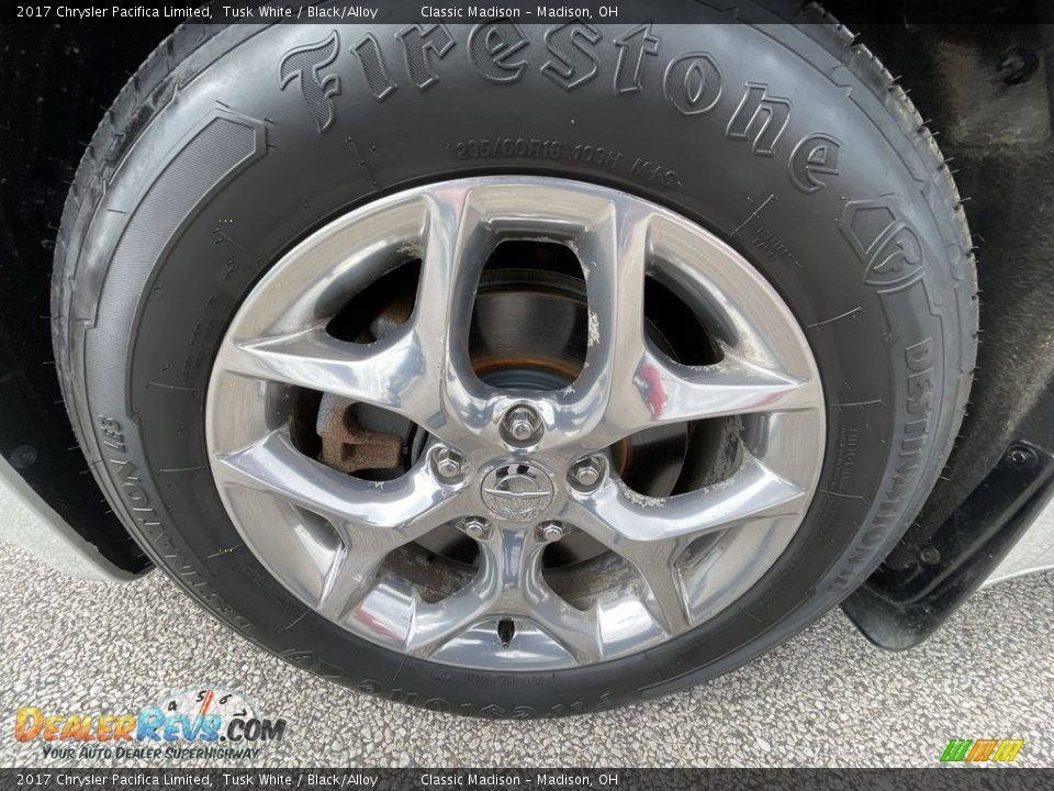 2017 Chrysler Pacifica Limited Tusk White / Black/Alloy Photo #5