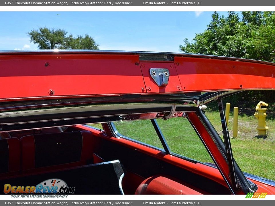 1957 Chevrolet Nomad Station Wagon India Ivory/Matador Red / Red/Black Photo #50