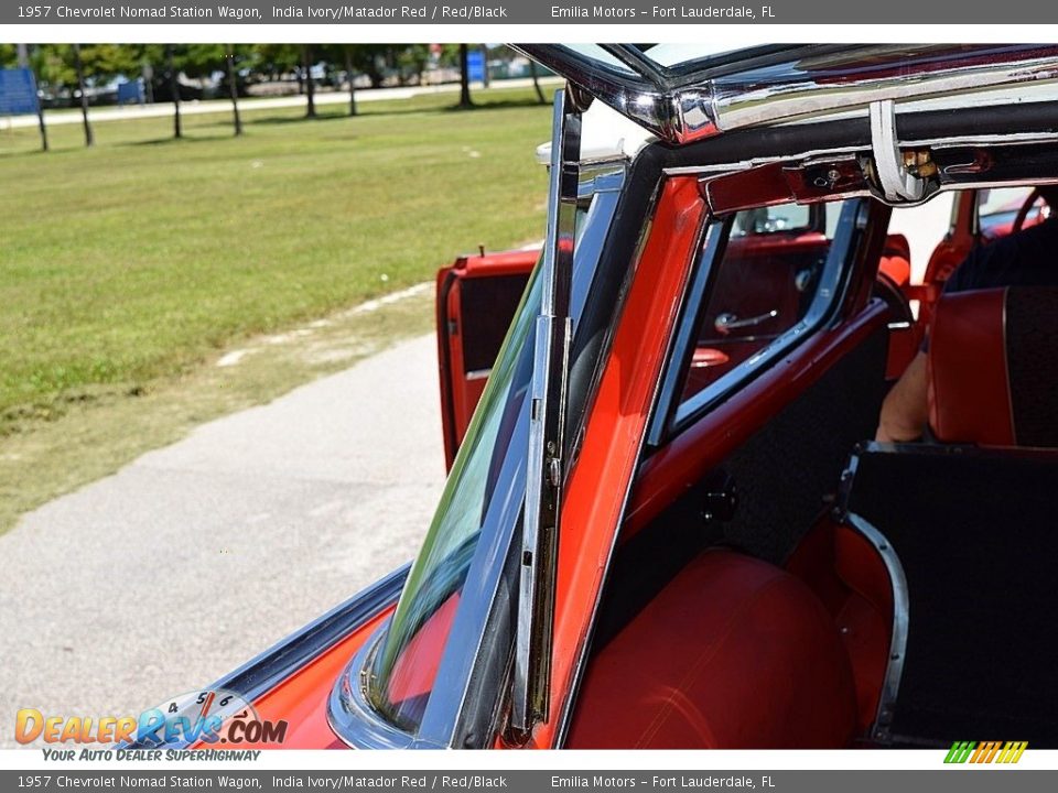 1957 Chevrolet Nomad Station Wagon India Ivory/Matador Red / Red/Black Photo #51