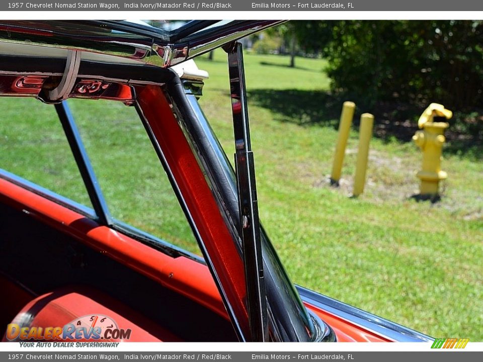 1957 Chevrolet Nomad Station Wagon India Ivory/Matador Red / Red/Black Photo #52