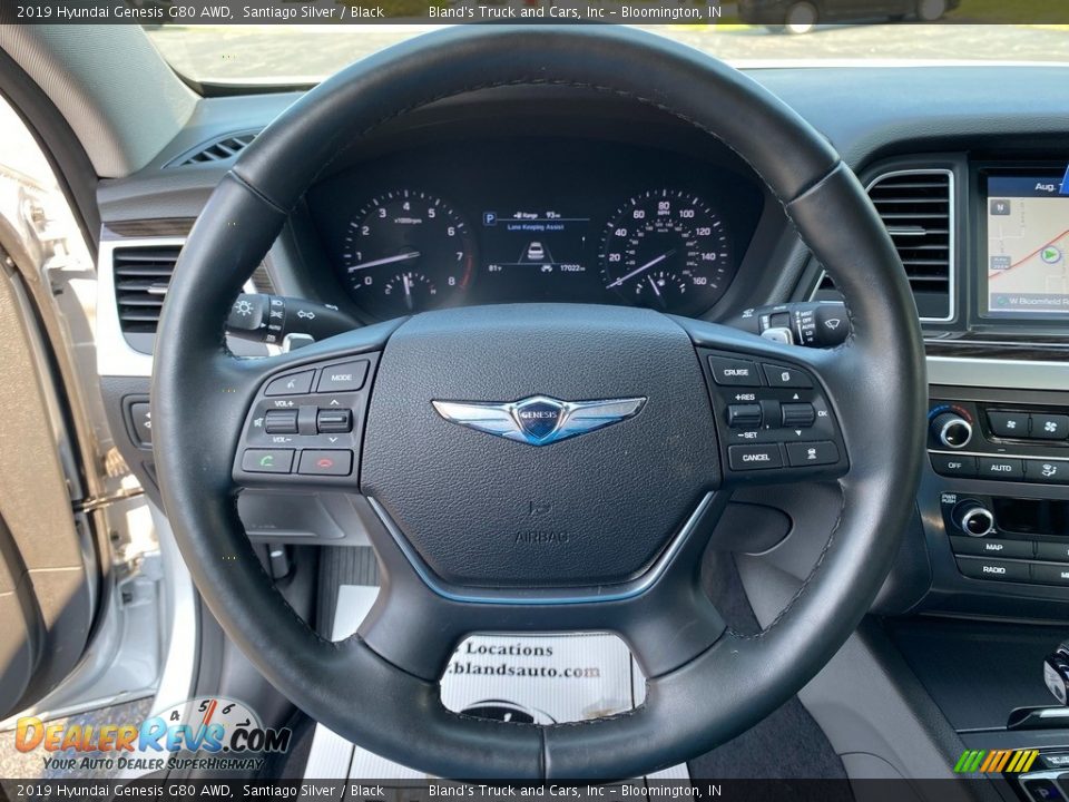 2019 Hyundai Genesis G80 AWD Santiago Silver / Black Photo #14