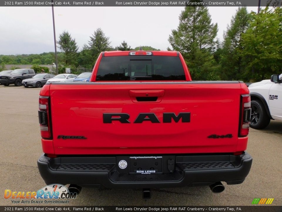 2021 Ram 1500 Rebel Crew Cab 4x4 Flame Red / Black Photo #6