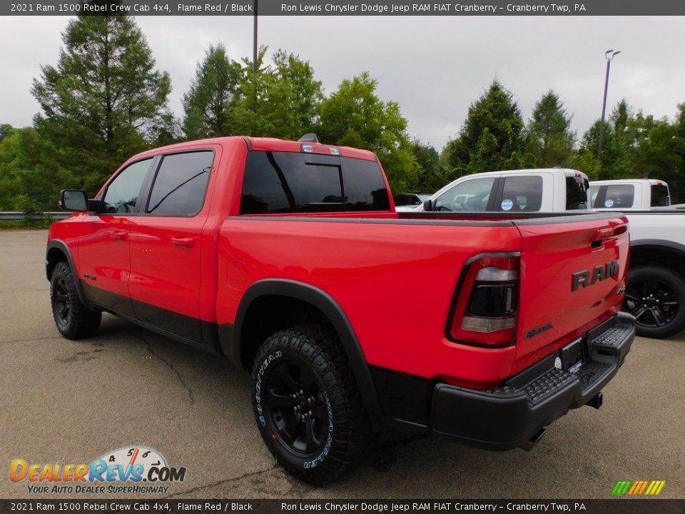 2021 Ram 1500 Rebel Crew Cab 4x4 Flame Red / Black Photo #8