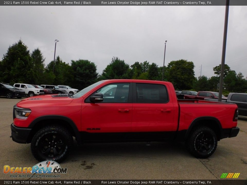 2021 Ram 1500 Rebel Crew Cab 4x4 Flame Red / Black Photo #9