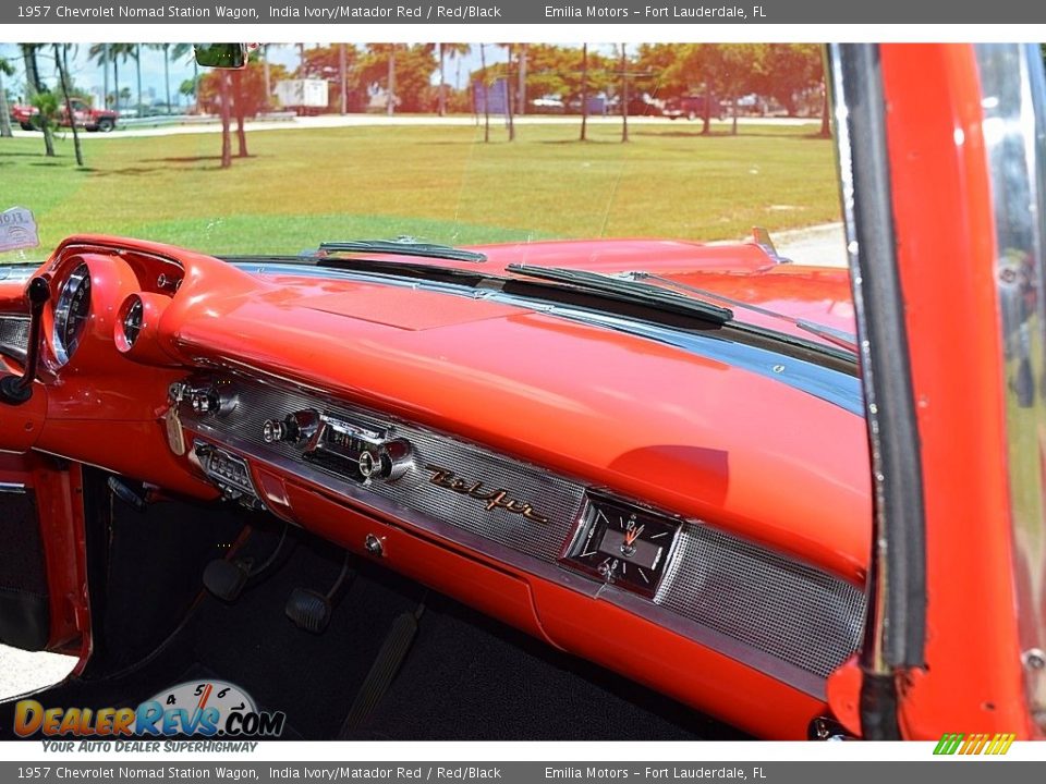 1957 Chevrolet Nomad Station Wagon India Ivory/Matador Red / Red/Black Photo #60