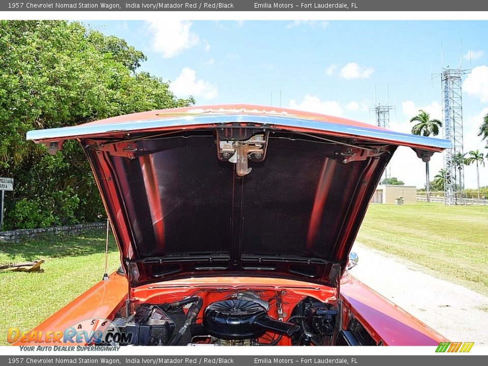 1957 Chevrolet Nomad Station Wagon India Ivory/Matador Red / Red/Black Photo #69