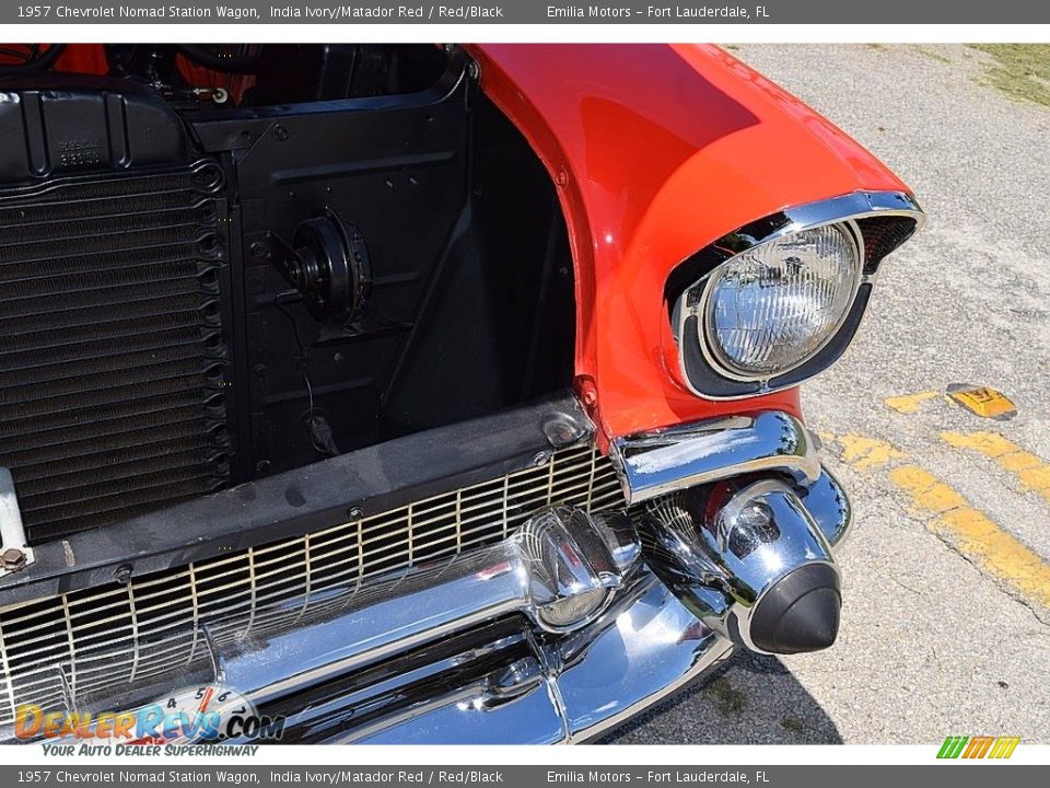 1957 Chevrolet Nomad Station Wagon India Ivory/Matador Red / Red/Black Photo #71