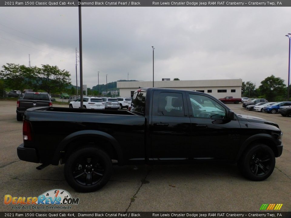2021 Ram 1500 Classic Quad Cab 4x4 Diamond Black Crystal Pearl / Black Photo #4