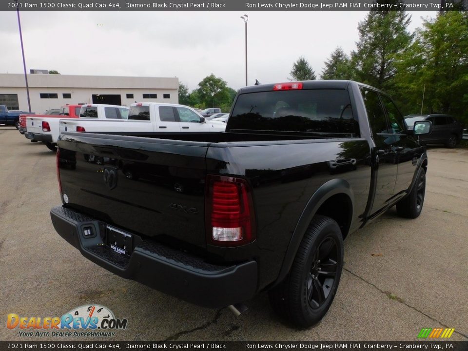 2021 Ram 1500 Classic Quad Cab 4x4 Diamond Black Crystal Pearl / Black Photo #5