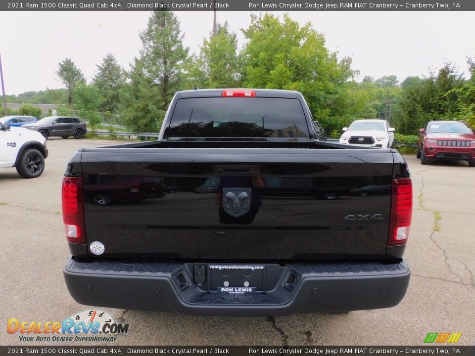 2021 Ram 1500 Classic Quad Cab 4x4 Diamond Black Crystal Pearl / Black Photo #6