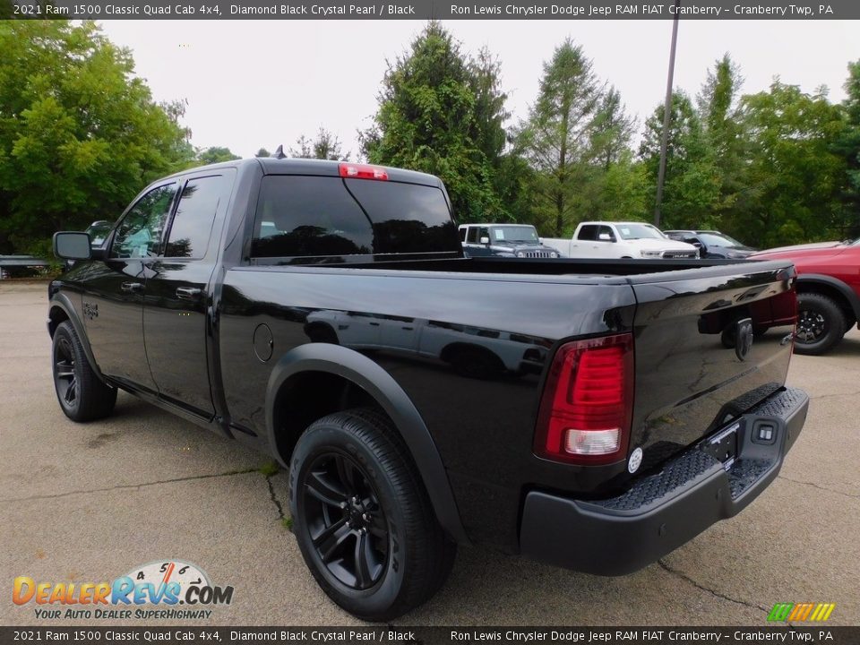 2021 Ram 1500 Classic Quad Cab 4x4 Diamond Black Crystal Pearl / Black Photo #8