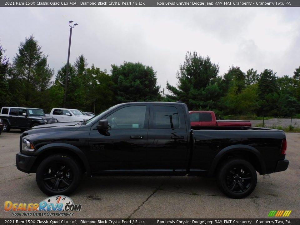 2021 Ram 1500 Classic Quad Cab 4x4 Diamond Black Crystal Pearl / Black Photo #9