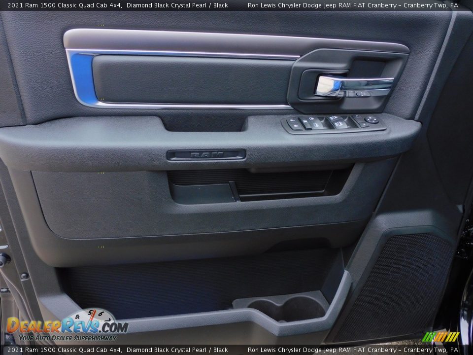 2021 Ram 1500 Classic Quad Cab 4x4 Diamond Black Crystal Pearl / Black Photo #14