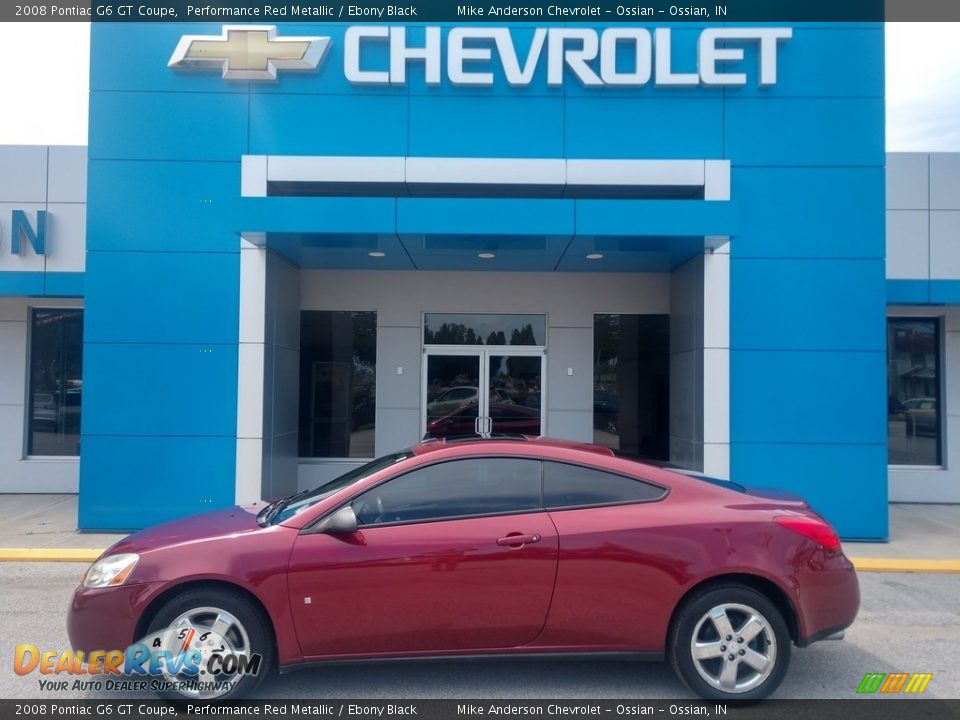 2008 Pontiac G6 GT Coupe Performance Red Metallic / Ebony Black Photo #1