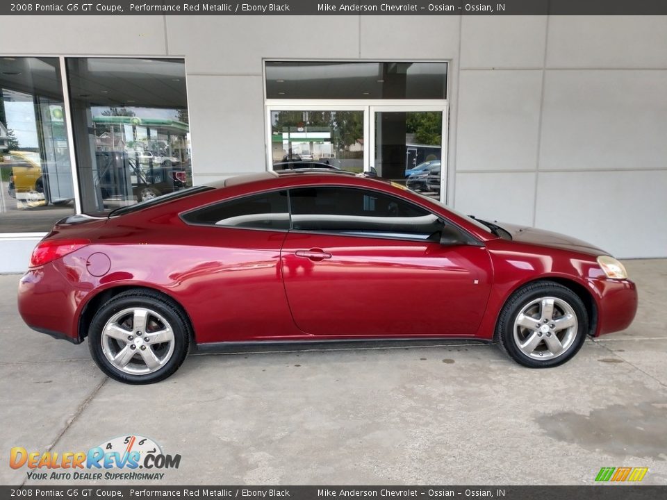 2008 Pontiac G6 GT Coupe Performance Red Metallic / Ebony Black Photo #3