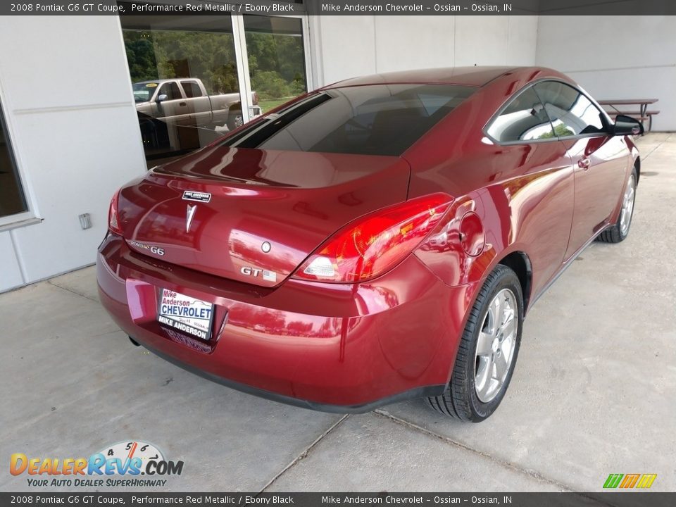 2008 Pontiac G6 GT Coupe Performance Red Metallic / Ebony Black Photo #4