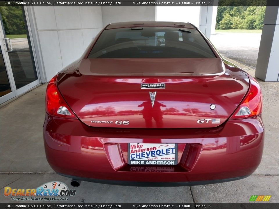 2008 Pontiac G6 GT Coupe Performance Red Metallic / Ebony Black Photo #5