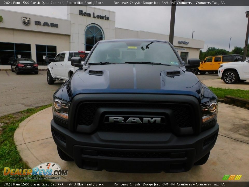 2021 Ram 1500 Classic Quad Cab 4x4 Patriot Blue Pearl / Black Photo #2