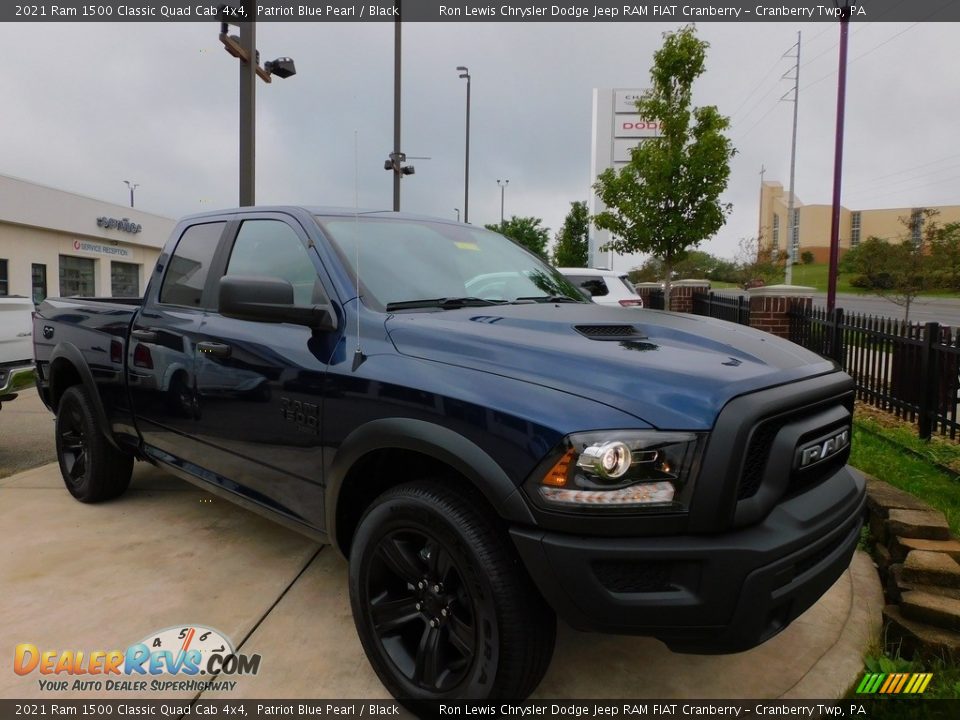 2021 Ram 1500 Classic Quad Cab 4x4 Patriot Blue Pearl / Black Photo #3