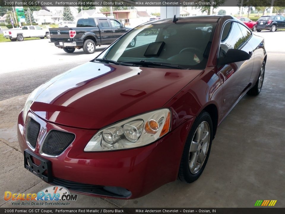 2008 Pontiac G6 GT Coupe Performance Red Metallic / Ebony Black Photo #8