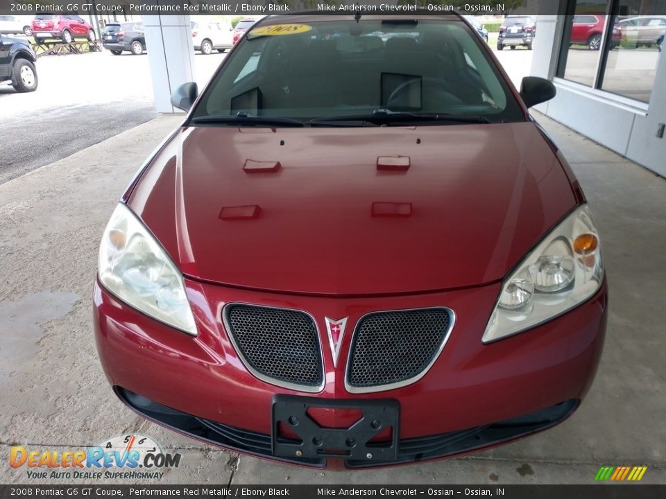 2008 Pontiac G6 GT Coupe Performance Red Metallic / Ebony Black Photo #9