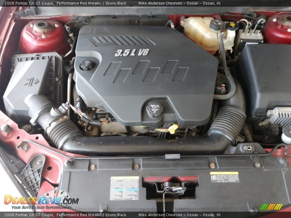 2008 Pontiac G6 GT Coupe Performance Red Metallic / Ebony Black Photo #10