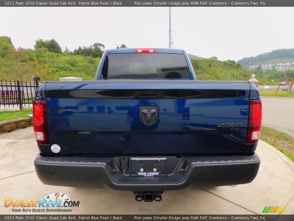 2021 Ram 1500 Classic Quad Cab 4x4 Patriot Blue Pearl / Black Photo #6