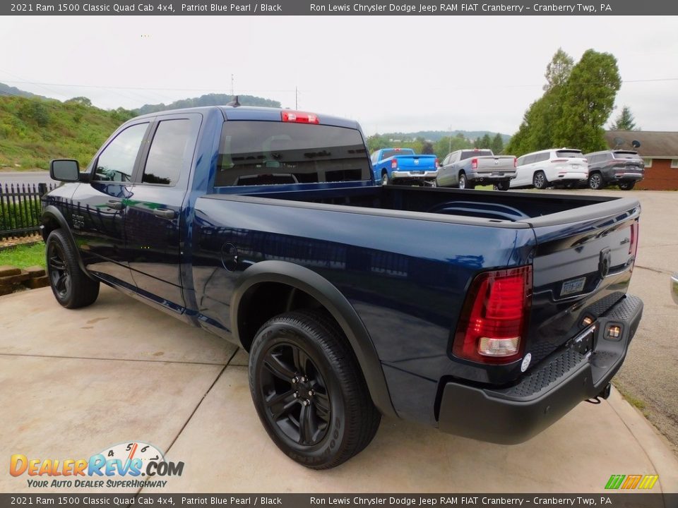 2021 Ram 1500 Classic Quad Cab 4x4 Patriot Blue Pearl / Black Photo #8