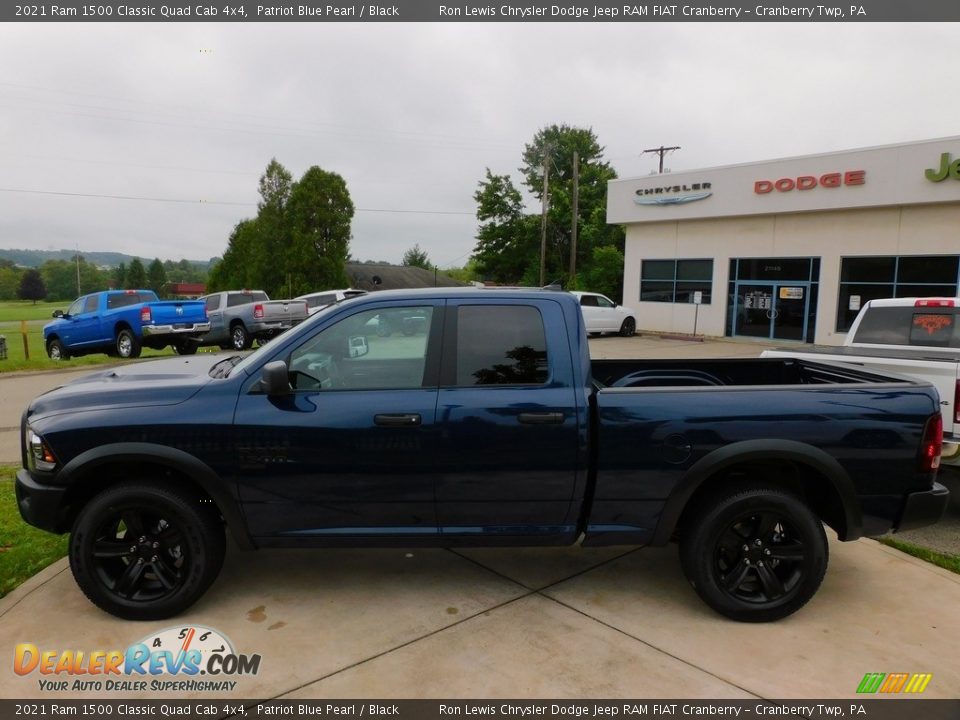 2021 Ram 1500 Classic Quad Cab 4x4 Patriot Blue Pearl / Black Photo #9